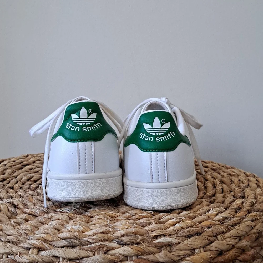 Adidas Womens‎ Stan Smith Classic White Leather Athleisure/Preppy Sneakers 7.5/8